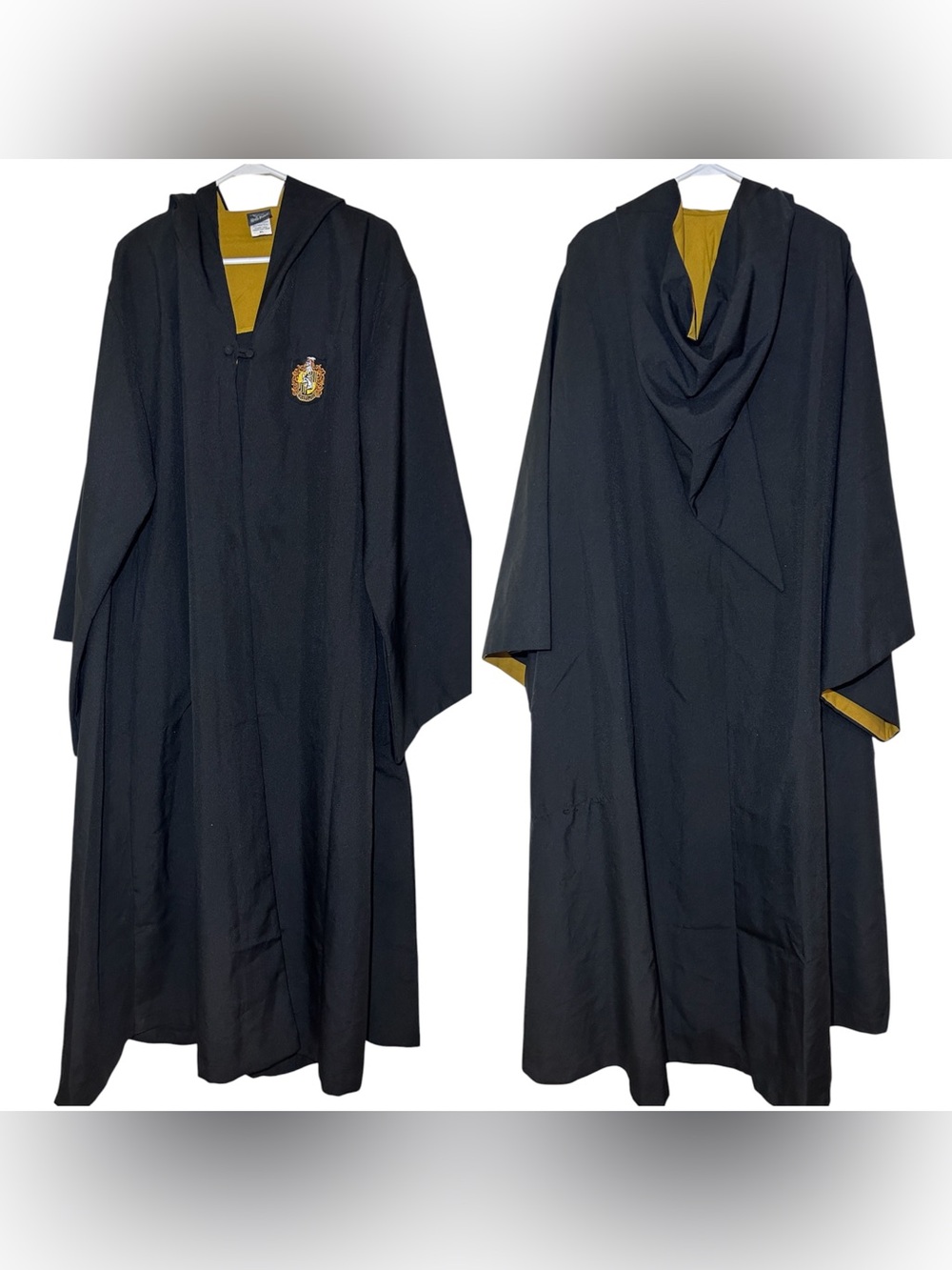 Universal Studios Harry Potter Hufflepuff Hooded Robe Size XL (read description)